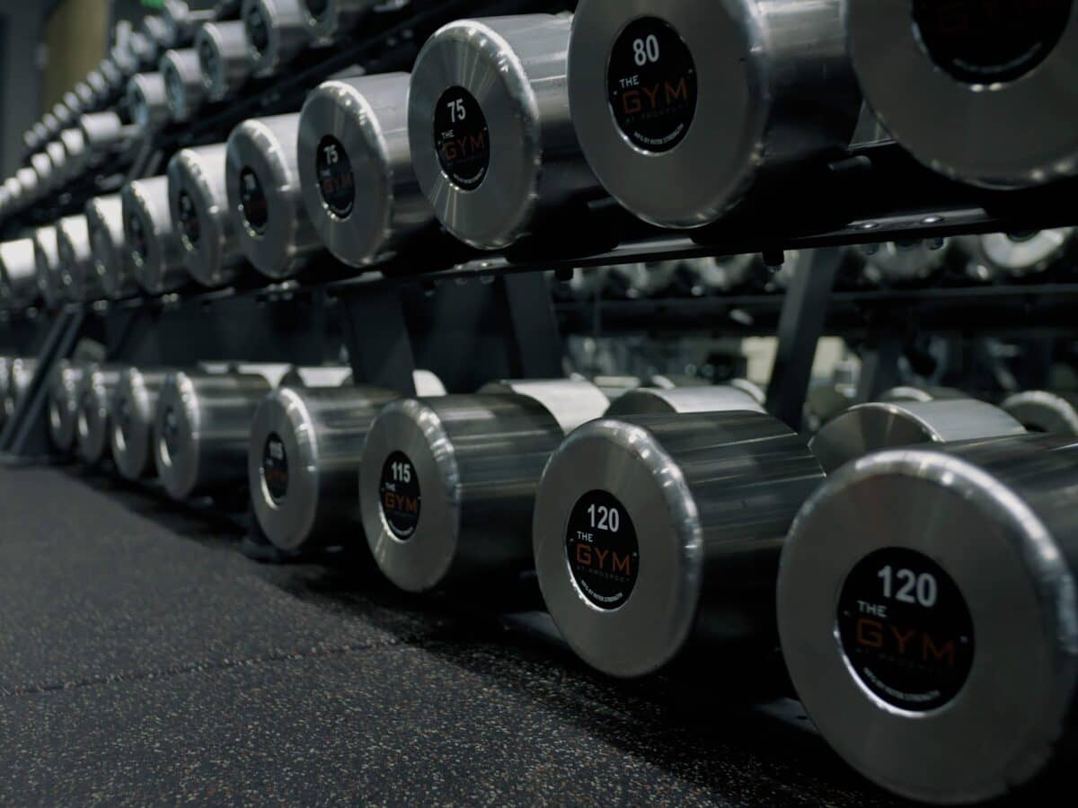 Plate-loaded machine on the training floor at The Gym at Prospect.